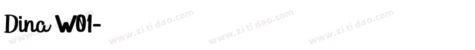 Dina W01字体转换